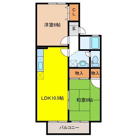 シェルピー高瀬の物件間取画像